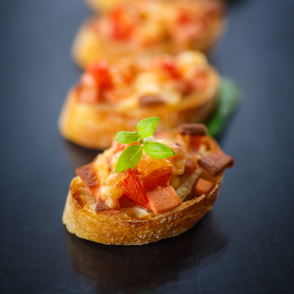 Apricot Rosemary Crostini with Brie