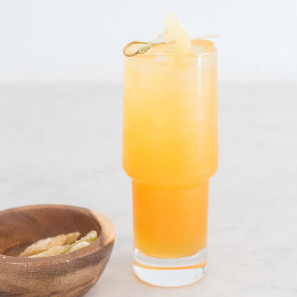 Thai Basil and Apricot Mule