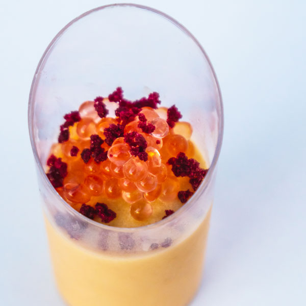 Papaya and Pink Guava Helado