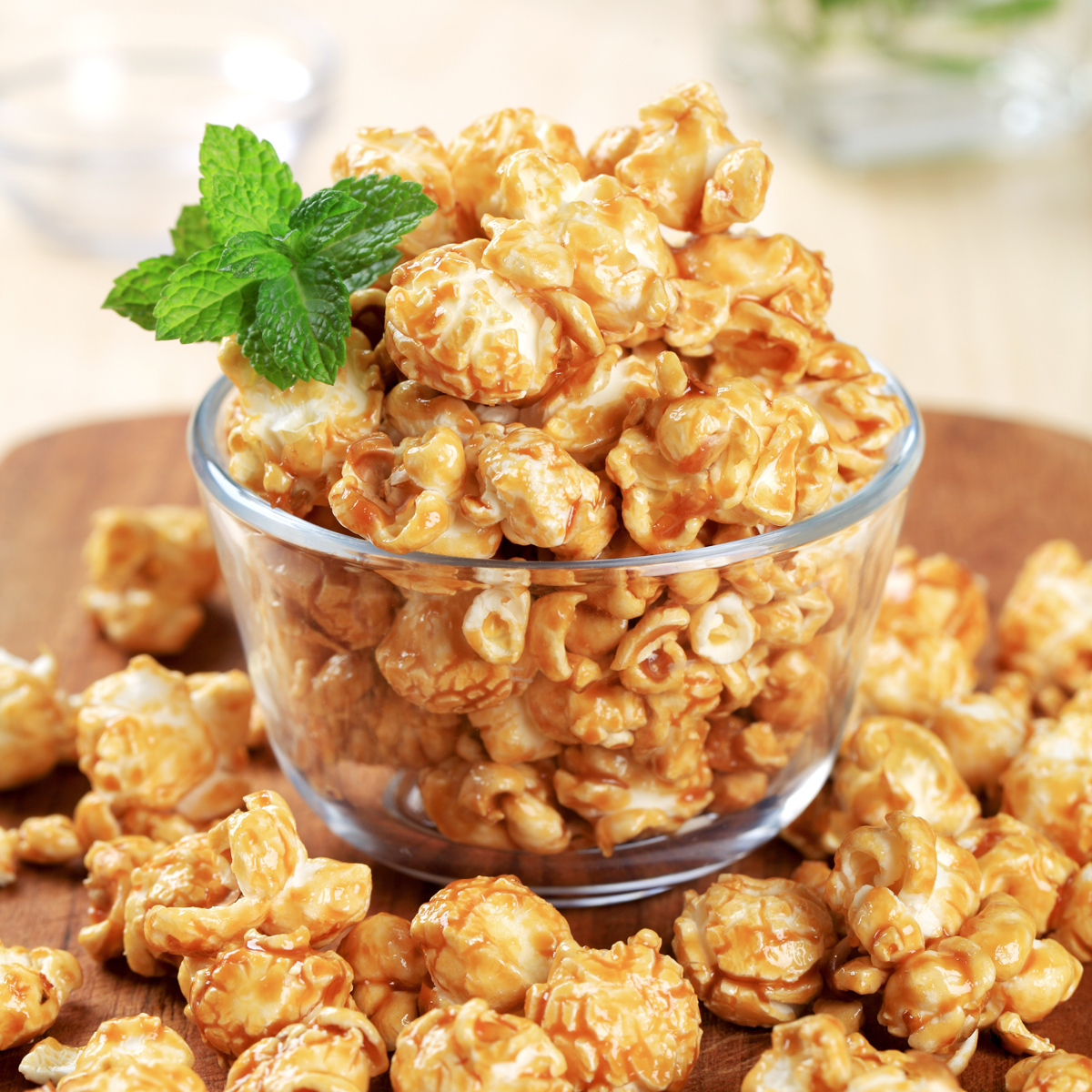 Mandarin Tangerine Almond Caramel Corn