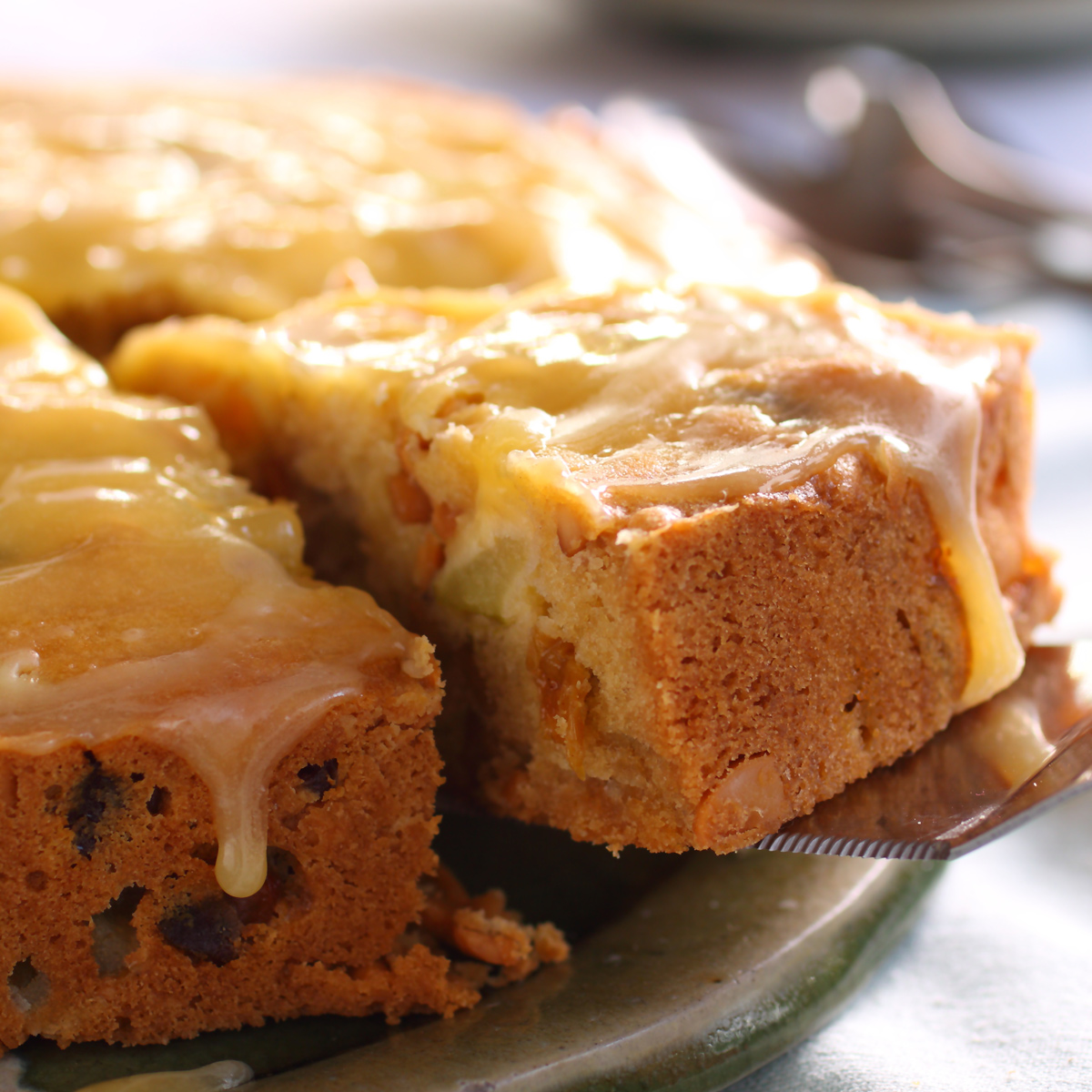 Pear Poundcake with Pear Liqueur Sauce