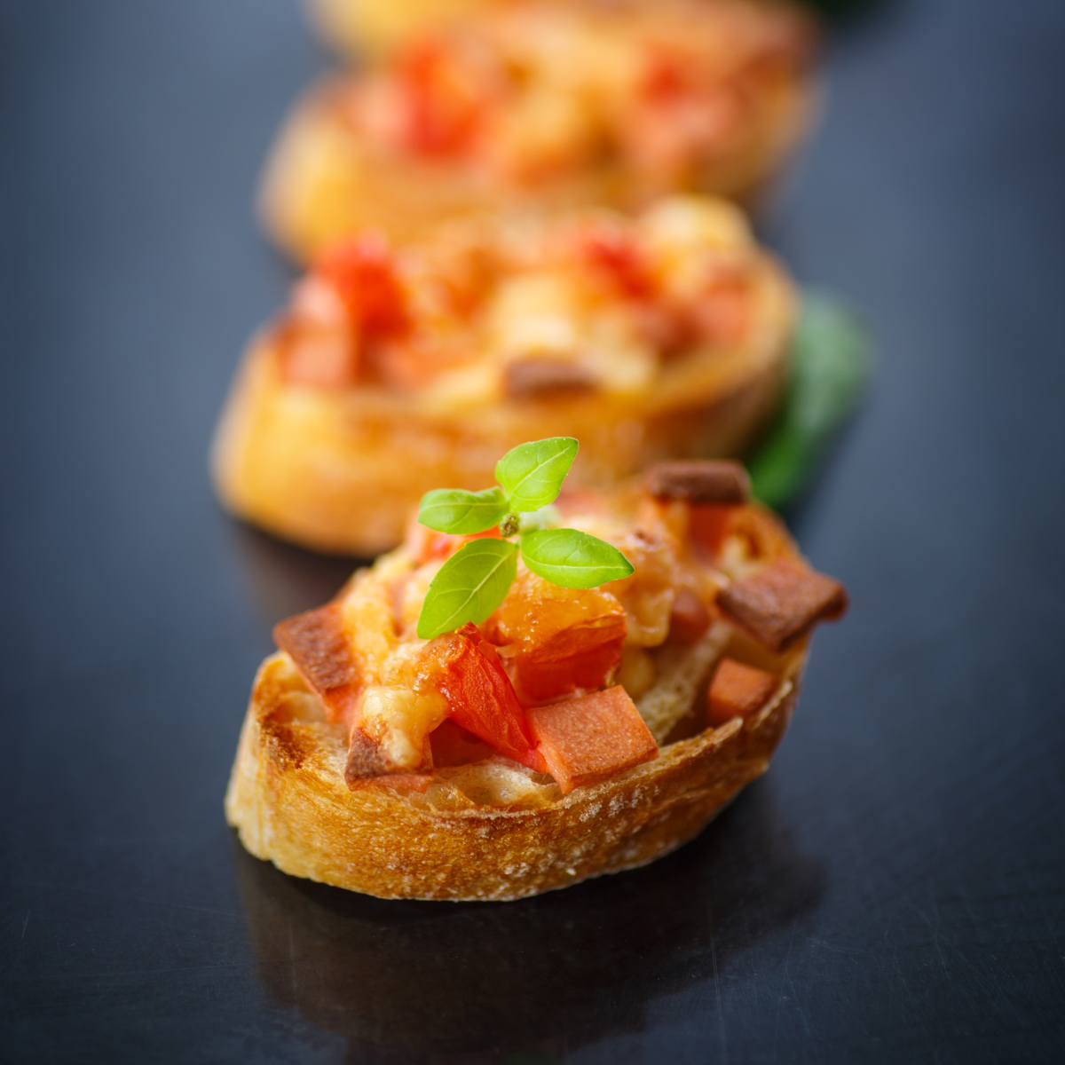 Apricot Rosemary Crostini with Brie