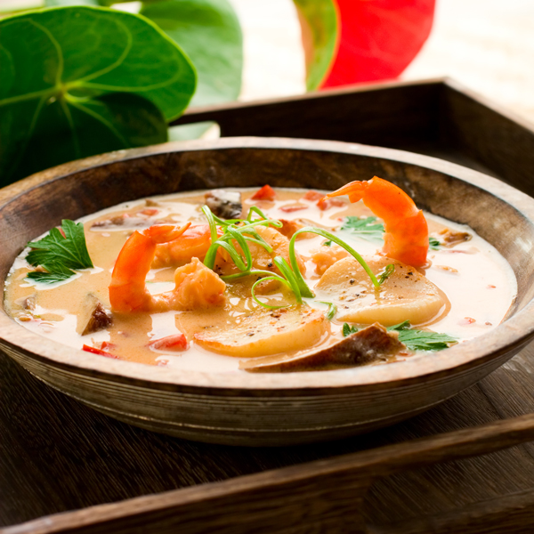 Thai Chicken Soup with Coconut & Galanga