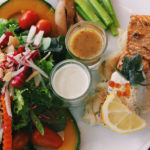 Smoked-Salmon-Salad-with-Peach-Ginger-Vinaigrette