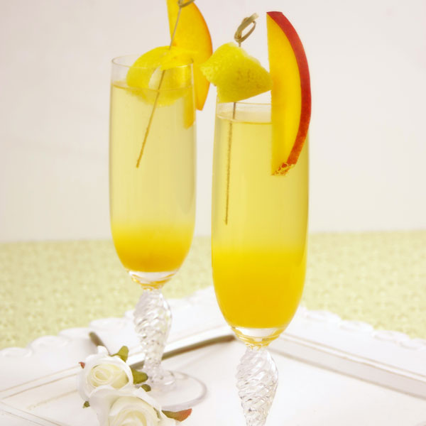 Peach Ginger Bellini