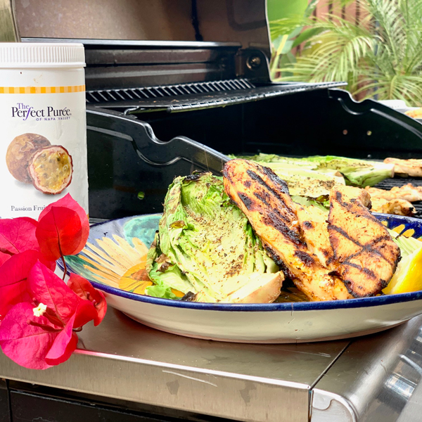 Passion Fruit Grilled Chicken & Grilled Romaine Lettuce