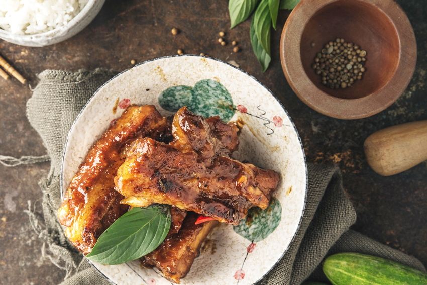 Pink Guava–Ginger BBQ Sauce