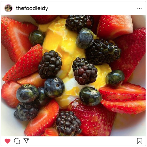 Passion Fruit Yogurt Fruit Bowl