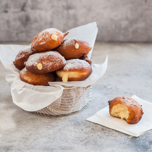 Malasadas with Pastry Cream