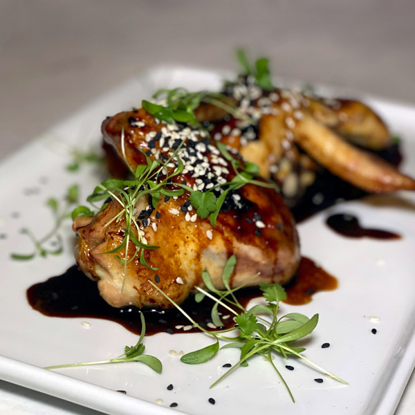 Chicken Wings with Honey Pomegranate Glaze