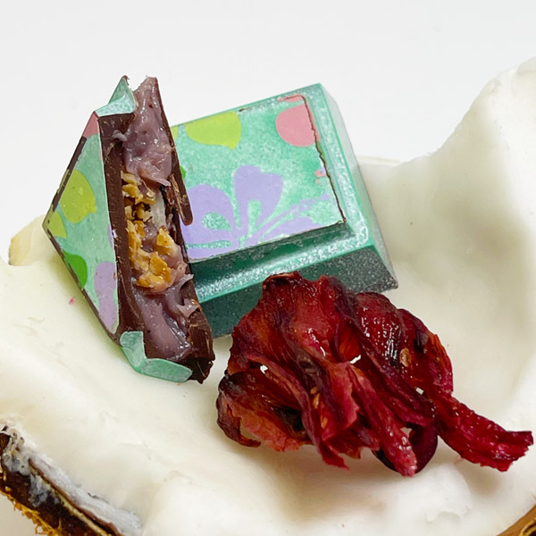 Oahu Hibiscus Toasted Coconut Confection