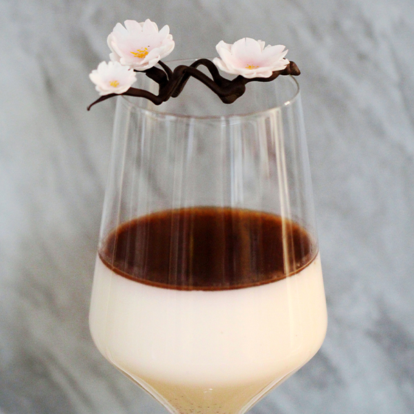 Spring Dessert | Sakura Panna Cotta by
